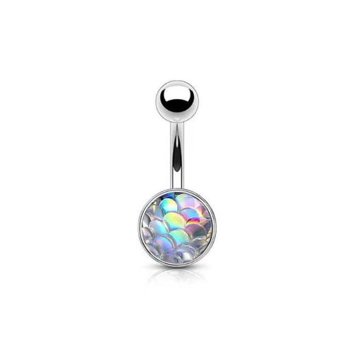 Stainless Steel Belly Ring, 304 Stainless Steel, with Acrylic, Unisex, more colors for choice, Sold By PC