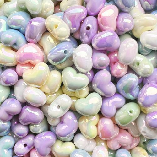 Resin Jewelry Beads, Heart, DIY, more colors for choice, 10x13mm, Sold By PC