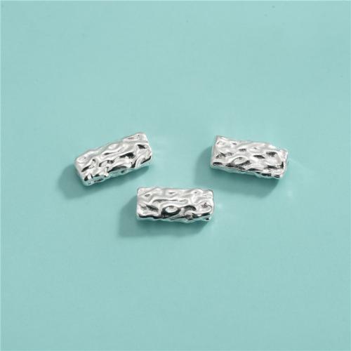 925 Sterling Silver Beads, DIY, 7.30x15.30mm, Hole:Approx 1.5mm, Sold By PC