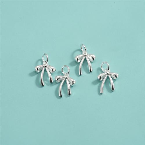 925純銀ペンダント, 925スターリングシルバー, 蝶々結び, DIY, 10.90x12mm, 売り手 パソコン