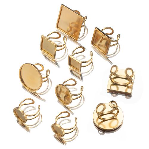 304 Edelstahl Ringschiene, Unterschiedliche Form zur Auswahl & Einstellbar & DIY, keine, Ring diameter 17-20mm, ca. 100PCs/Tasche, verkauft von Tasche