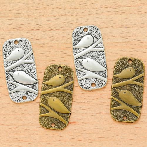 Animal Tibetan Style Connector, Bird, plated, DIY & 1/1 loop, more colors for choice, 38x19mm, 100PCs/Bag, Sold By Bag