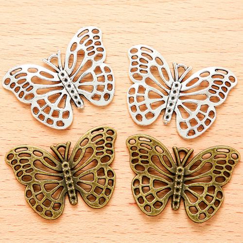 Zinc Alloy Animal Pendants Butterfly plated DIY Sold By Bag