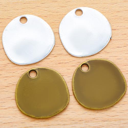 Tibetan Style Pendants, Slightly Round, plated, DIY, more colors for choice, 27x26mm, 100PCs/Bag, Sold By Bag