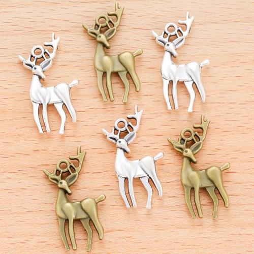 Zinc Alloy Animal Pendants Deer plated DIY Sold By Bag