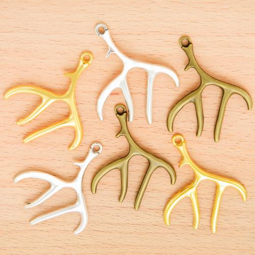 Tibetan Style Pendants, Antlers, plated, DIY, more colors for choice, 51x41mm, 100PCs/Bag, Sold By Bag