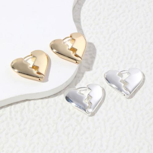 Brass Leverback Earring Heart plated fashion jewelry nickel lead & cadmium free Sold By Pair