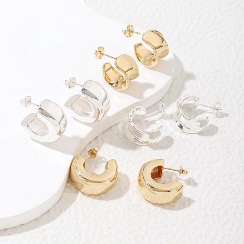 Brass Stud Earring plated fashion jewelry nickel lead & cadmium free Sold By Pair