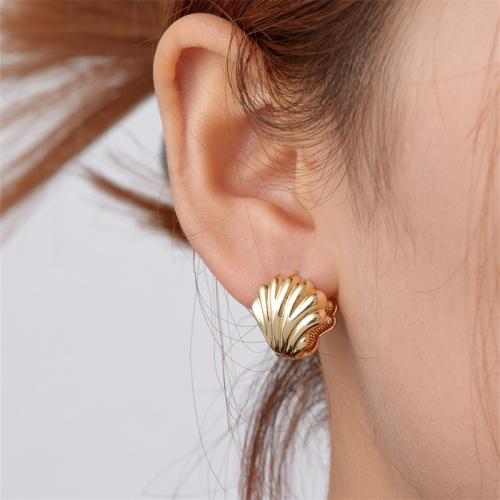 Brass Leverback Earring Shell plated fashion jewelry nickel lead & cadmium free Sold By Pair