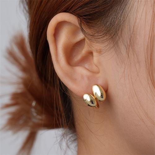 Brass Stud Earring plated fashion jewelry nickel lead & cadmium free Sold By Pair