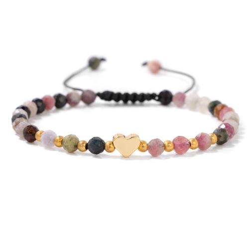 Tibetan Style Bracelet, with Crystal, for woman, more colors for choice, Length:Approx 17-23 cm, Sold By PC