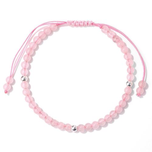 Bracelets de pierres précieuses, pierre gemme, avec cordon de polyester, différents matériaux pour le choix & unisexe, plus de couleurs à choisir, Longueur:Environ 17-23 cm, Vendu par PC