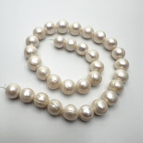 Cultured Potato Freshwater Pearl Beads, DIY, white, 12-14mm, Sold Per Approx 37 cm Strand