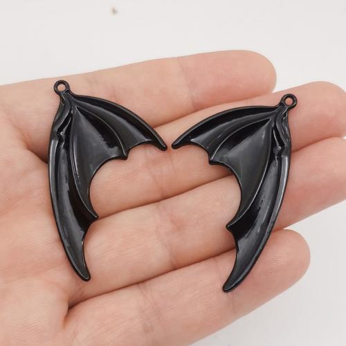 Wing Shaped Zinc Alloy Pendants DIY Sold By Pair