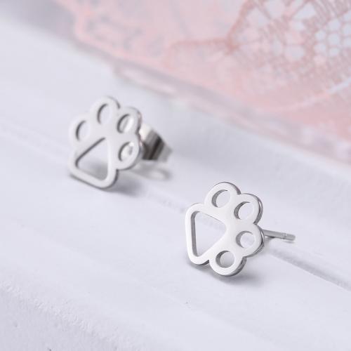 ステンレス鋼イヤリング, 304ステンレススチール, ファッションジュエリー & 女性用, 無色, 10x9.50mm, 売り手 ペア