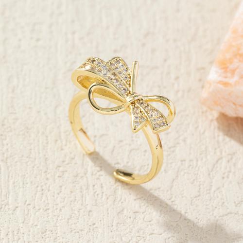 Brass Finger Ring, Bowknot, different styles for choice & for woman & with rhinestone, more colors for choice, Sold By PC