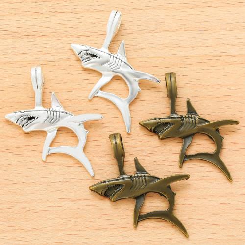 Tibetan Style Animal Pendants, Shark, plated, DIY, more colors for choice, 40x33mm, 100PCs/Bag, Sold By Bag