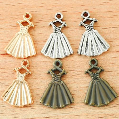 Tibetan Style Pendants, Skirt, plated, DIY, more colors for choice, 20x13mm, 100PCs/Bag, Sold By Bag