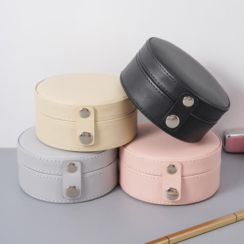 cuir PU Multifonctionnel Boîte à bijoux, Portable & Anti-poussière, plus de couleurs à choisir, Vendu par PC