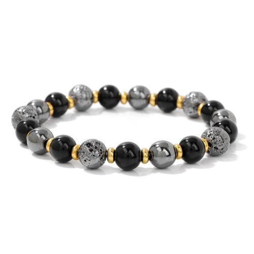 Gemstone Bracelets Zinc Alloy with Gemstone handmade & Unisex Sold By PC