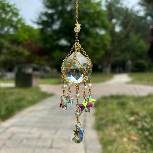 Hanging Ornaments, Tibetan Style, with Glass, for home and office, more colors for choice, Length:Approx 27 cm, Sold By PC