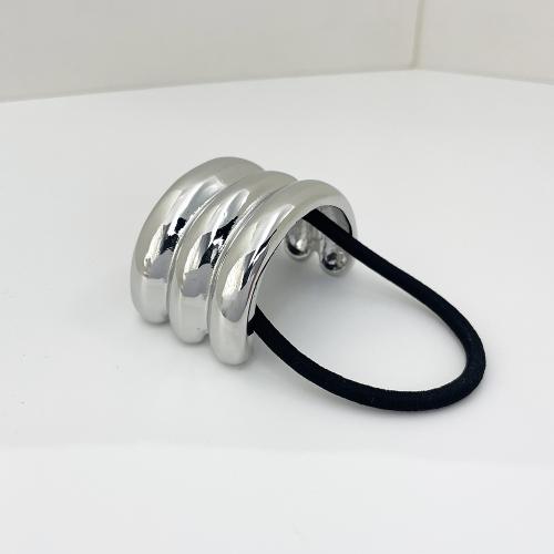 Hestehale Holder, Zinc Alloy, med Rubber Band, for kvinde, flere farver til valg, Solgt af PC