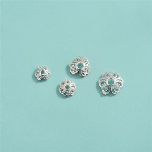 925 Sterling Silver Bead Cap, DIY & different size for choice & different styles for choice, Sold By PC