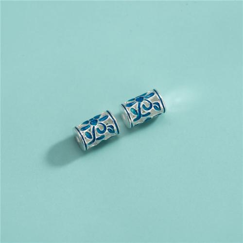 925 Sterling Silver Beads, DIY, 9.20x6mm, Hole:Approx 1.5mm, Sold By PC