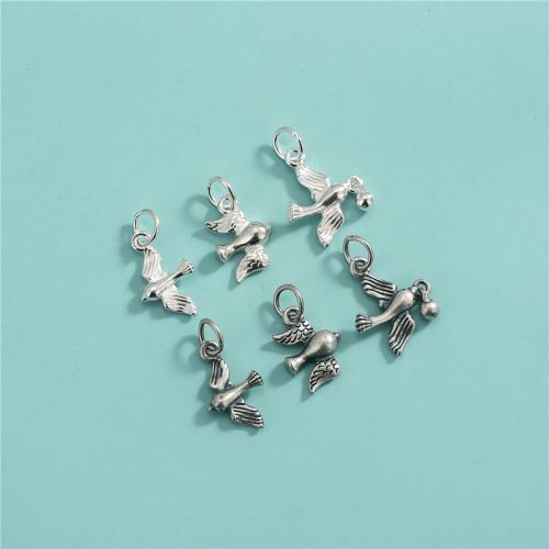 925 Sterling Silver Pendant, random style & DIY & mixed, Approx 6PCs/Lot, Sold By Lot