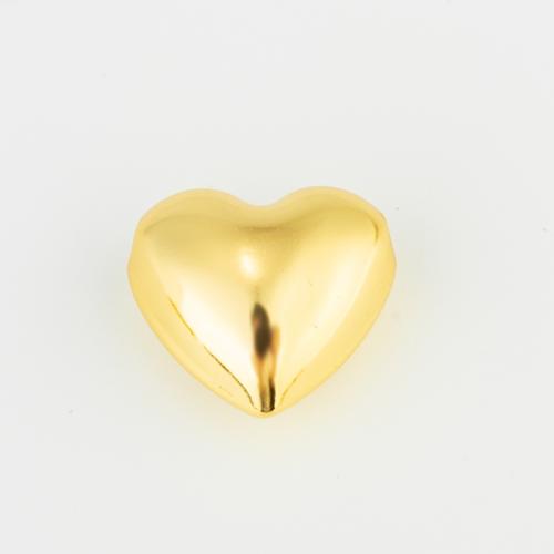 Brass Jewelry Beads, Heart, gold color plated, DIY, nickel, lead & cadmium free, 20x19x11mm, Sold By PC