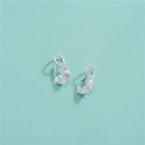 Ciondolo in argento 925, 925 sterline d'argento, with cubico zircone, DIY & stili diversi per la scelta, Venduto da PC