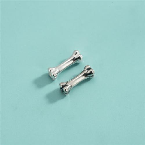 925 Sterling Silver Beads, DIY, more colors for choice, 12.30x4mm, Hole:Approx 1mm, Sold By PC