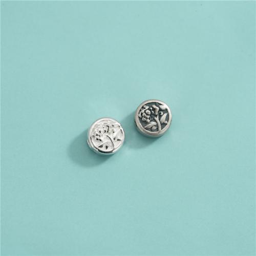 925er Sterling Silber Zwischenperlen, DIY, keine, 7.20x4.20mm, Bohrung:ca. 1.6mm, verkauft von PC