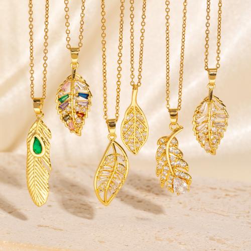 Brass Necklace, with 6cm extender chain, different styles for choice & for woman & with rhinestone, more colors for choice, Length:Approx 40 cm, Sold By PC