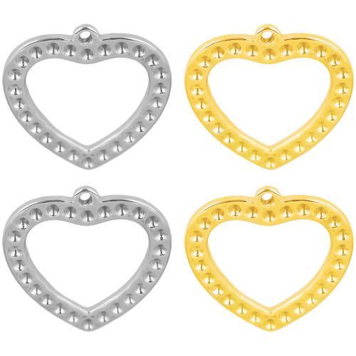 Stainless Steel Heart Pendants, 304 Stainless Steel, plated, DIY, more colors for choice, Sold By PC