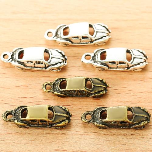 Vehicle Shaped Tibetan Style Pendants, Car, plated, DIY, more colors for choice, 21x7mm, 100PCs/Bag, Sold By Bag