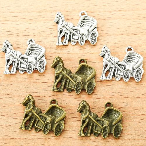 Vehicle Shaped Zinc Alloy Pendants Carriage plated DIY Sold By Bag