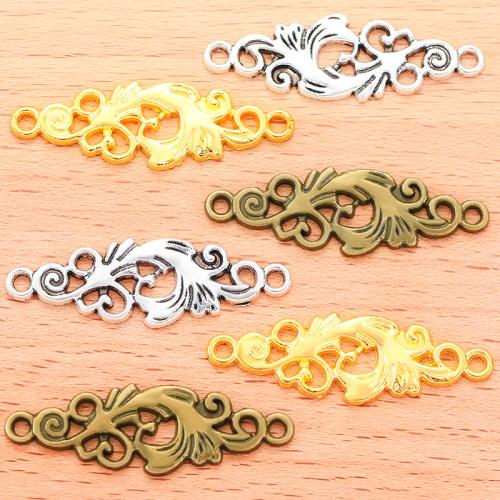 Tibetan Style Connector, plated, DIY & 1/1 loop, more colors for choice, 36x12mm, 100PCs/Bag, Sold By Bag