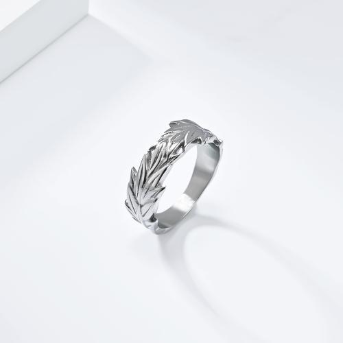 Stainless Steel Finger Ring 304 Stainless Steel Wheat fashion jewelry & Unisex & for man Sold By PC