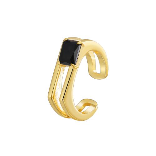 Cúbicos Circonia Micro Pave anillo de latón, metal, chapado, diferentes estilos para la opción & micro arcilla de zirconia cúbica & para mujer & esmalte, más colores para la opción, Vendido por UD