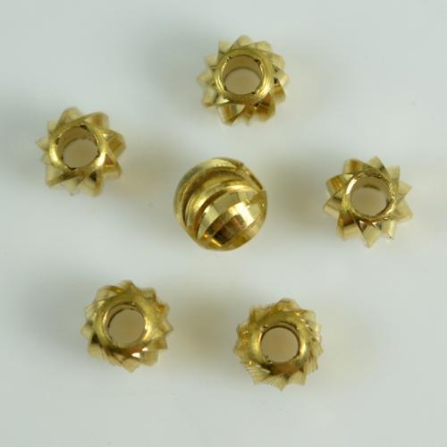 Brass Spacer Beads, polished, DIY & different size for choice, golden yellow, Approx 100PCs/Bag, Sold By Bag