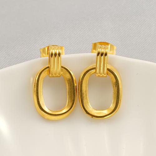 Orecchini in acciaio inossidabile, 304 acciaio inox, gioielli di moda & per la donna, 12x20mm, Venduto da coppia