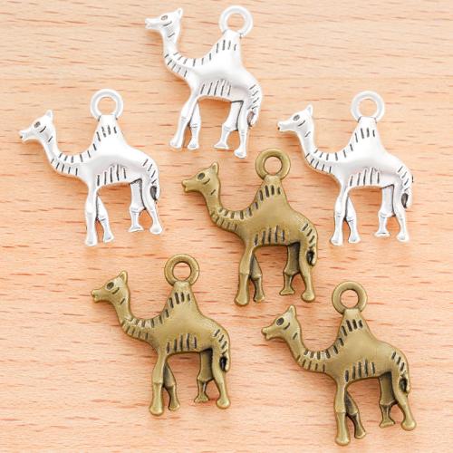 Zinc Alloy Animal Pendler, Camel, forgyldt, du kan DIY, flere farver til valg, 22x19mm, 100pc'er/Bag, Solgt af Bag