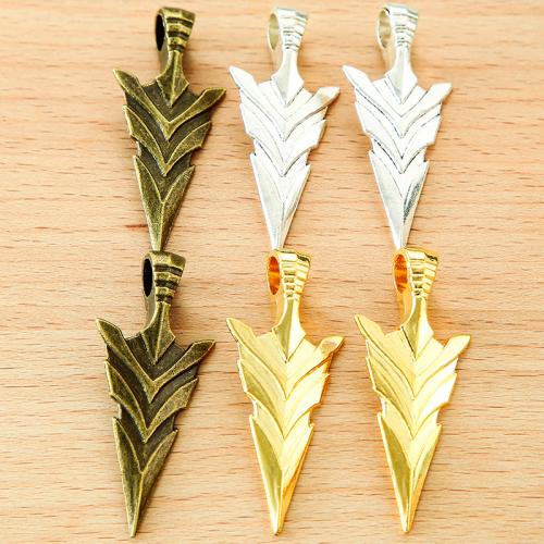 Zinc Alloy Pendants arrowhead plated DIY Sold By Bag