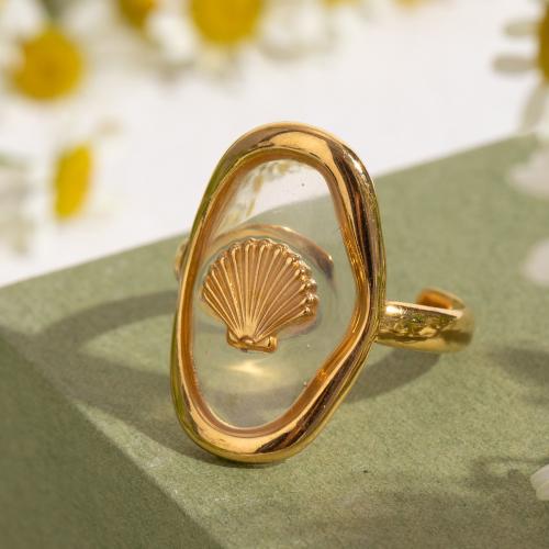 Stainless Steel Finger Ring 304 Stainless Steel gold color plated fashion jewelry golden Sold By PC