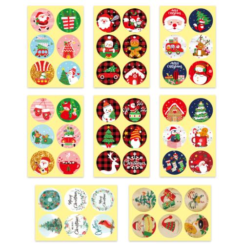 Adhesive Sticker Sticker Paper, printing, Christmas Design & DIY & different styles for choice, Sold By Bag