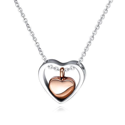 Stainless Steel Jewelry Necklace 304 Stainless Steel plated fashion jewelry & for woman original color Sold By PC