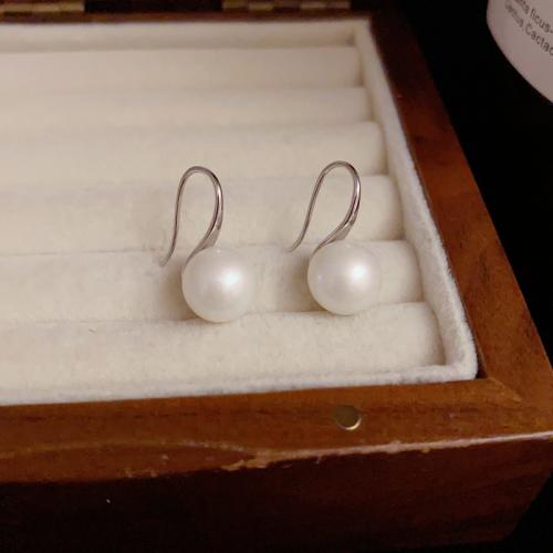 Pendientes de Gota en Latón, metal, con Shell Pearl, chapado en oro real, para mujer, más colores para la opción, 18x7mm, Vendido por Par