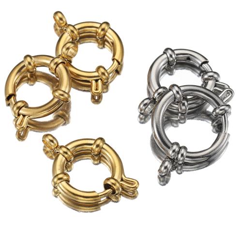 Stainless Steel Spring Buckle, plated, fashion jewelry & different size for choice, more colors for choice, Sold By PC