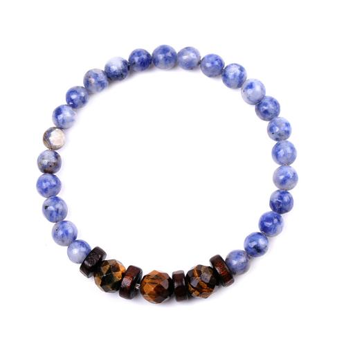 Tiger Eye Bracelet, handmade, Unisex & different styles for choice, Length:Approx 7-7.3 Inch, Sold By PC